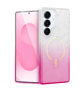 Durukar® Samsung Galaxy S25 Plus Pummel Shiny Magsafe Kapak - Pembe