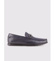 Hakiki Deri Lacivert Erkek Loafer