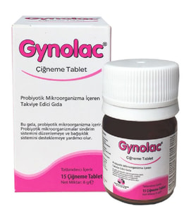 Gynolac Probiyotik 15 Çiğneme Tablet