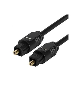 3 Metre Dijital Fiber Optik Ses Kablosu Toslink Kablo 3m (Siyah)
