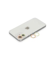 Durukar® iPhone 12 Renkli Kamera Lens Koruma Cam - Sarı-Turuncu