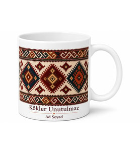 Gümüşhane Kelkit Satala Antik Kenti Zilli Kilim Dokumaları Yöresel Motif Kupa Bardak Hediye