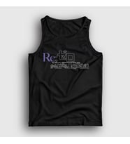 Presmono Unisex Beyaz Logo Anime Re Zero Atlet 543678tt (Siyah)