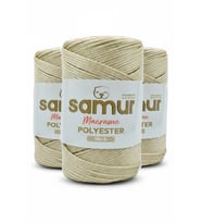 3 adet 4 NO POLYESTER MAKROME 0230 AÇIK BEJ