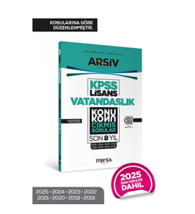 KPSS Lisans Vatandaşlık Konu Konu Çıkmış Sorular Son 8 Yıl Çıkmış Sorular (2025 Dahil)