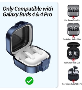 Lexroo Samsung Galaxy Buds4 Pro/Buds 4 için Kılıf Tam Koruma Sağlayan Galaxy Buds4 Kulaklık Kılıfı