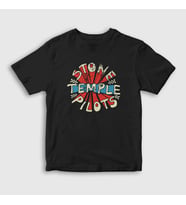 Presmono Unisex Çocuk Siyah Stone Temple Pilots T-Shirt 450269tt