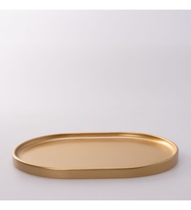 Victoria Oval Tepsi Büyük Altın