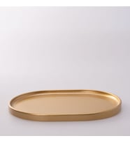 Victoria Oval Tepsi Büyük Altın