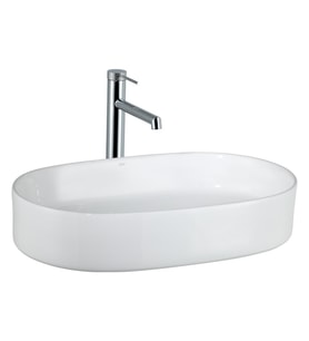 E-W1202 Tezgah Üstü Lavabo Parlak Beyaz