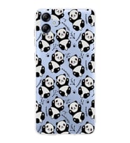 Samsung Galaxy A04e   Kapak Panda Tasarımlı Şeffaf  Kılıf