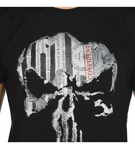 Bant Giyim - The Punisher Siyah Erkek T-shirt Tişört