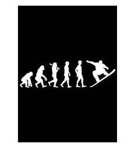 Snowboard Tatili Sport Evolution Doğum Günü Hediyesi Tablo Ahşap Poster Dekoratif