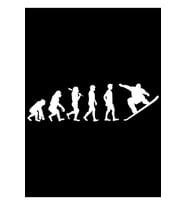 Snowboard Tatili Sport Evolution Doğum Günü Hediyesi Tablo Ahşap Poster Dekoratif