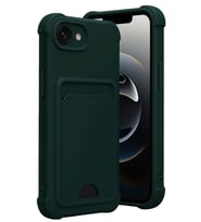 Newface Apple iPhone 16E Kelvin Kartvizitli Silikon - Koyu Yeşil