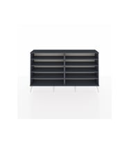 Arges Konsol 8 Raflı  176x30x99 Antrasit-Antrasit
