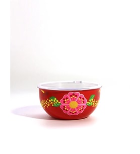 Kapaklı Kase Kırmızı (14 Cm)