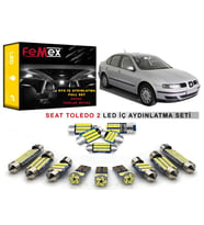 Seat Toledo 2 LED İç Aydınlatma Ampul Seti FEMEX Parlak Beyaz