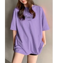 Thousand Baskılı Tasarım Tshirt (Mor)