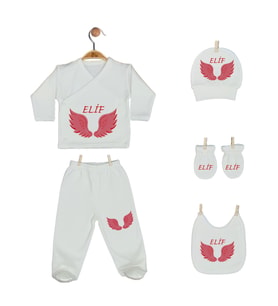 Pia Baby Gl 2205 İsme Özel Beşli Zıbın Set
