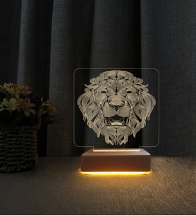 Aslan Tasarım 3d Led Masa Lambası Kişiye Özel İsimli Doğum Günü Hediyesi Lamba