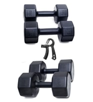 PS SPOR 18 Kg Dambıl Set 6Kg X2 Ad 3Kg X2 Ad + SAYAÇLI AYARLANABİLİR EL YAYI