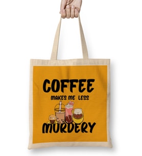 Funny coffee drinKs Art lover Gift Quote - Vintage Retro Rainbow Style Bez Çanta Uzun Saplı