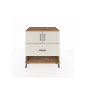 Kronos Şifonyer 2 Raflı Tek Çekmeceli 2 Kapaklı 88x59x96 Çam-Aytaşı