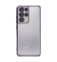 Galaxy S21 Ultra Kılıf  Lensli  - Mor