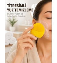 Şarjlı Silikon Yüz Temizleme ve Cilt Bakım Cihazı Titreşimli Masaj Fırçası