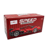 Toys e Toys Speed Building Blocks 1:18 Ölçek Çek Bırak Kırmızı Yarış Arabası Yapı Blok Seti 426 Parça 9055-7