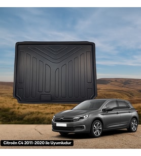 Citroën C4 2010–2020 Uyumlu 3D Bagaj Havuzu Premium