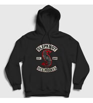 Presmono Unisex Siyah Iowa Slipknot Kapüşonlu Sweatshirt 112603tt