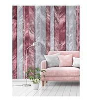 Dreamwall Lüks Çizgili Mermer Desen Yırtılmaz Tekstil Duvar Kağıdı (Çok Renkli)