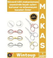 #Makas Paslanmaz Çelik Keskin Bıçaklı Şık Kompakt Taşınabilir Dikiş Seyahat Kamp Katlanabilir Makas
