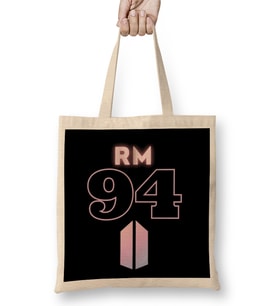 Bts Rm 94 Logo Bez Çanta Uzun Saplı