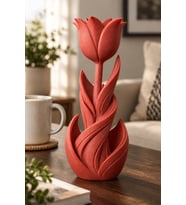 Spiral Lale Çiçeği Dekoratif Biblo