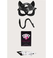 Amora Secret Sexy Görselli Oyun Kartı Sutra Kırbaç Maske Set