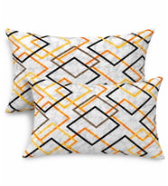 More Home Kapaklı Yastık Kılıfı (2 Adet) 50 x 70 cm Çizgili Desen Gri