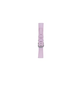 Fro LW38-43 20 mm Hakiki Deri Düz Pembe Kordon Silver Toka