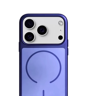 iPhone 17 Pro Max Metalux Soft MagSafe Silikon Kılıf Depp Sapphire