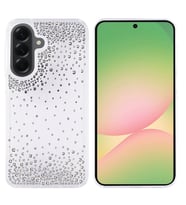 Galaxy A56 Kılıf Airbag Tasarımlı Damla Taşlı Şeffaf Pera Silikon Kılıf