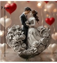 Minimal Doğa Soya Renkli Gelin Damat Temalı Mini Romantik Mum