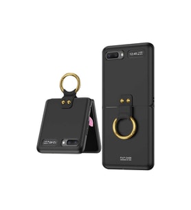 Samsung Galaxy Z Flip Uyumlu Kılıf Zore Flip Ring Kıpta Kapak