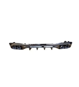 Mercedes W206 2021 - Tampon Difüzörü Arka Çıkış Siyah Egzoz Uçlu AMG M A2068859998 Wender