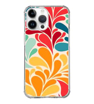 PrintiFy Apple iPhone 14 Pro Max Uyumlu Retro Color 5 Baskılı Şeffaf Köşe Korumalı Antişok Kılıf