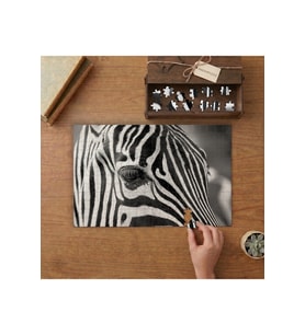 Zebra Yakın Çekim Tasarımı 240 parça Ahşap Puzzle Ahşap Kutuda MP09510