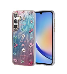 Samsung Galaxy A34 5g Kılıf Blade Aynalı Desenli Kapak - Desen 4