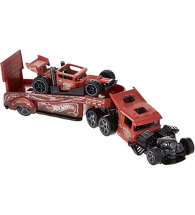 Hot Wheels Taşıyıcı Tırlar, Enerjik Ayrıntılarla Dolu Spor Arabalı Süper Tırlar, Bdw51 (Çok Renkli)