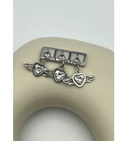 Çelik Silver Kalp Sallantılı Nomi Charm - 25crm92